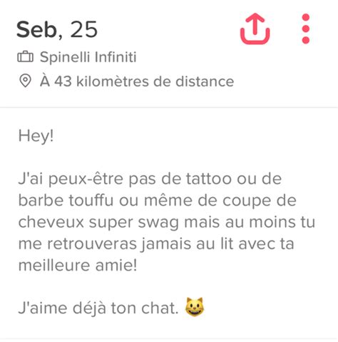 Description Tinder : nos exemples de bio qui marchent